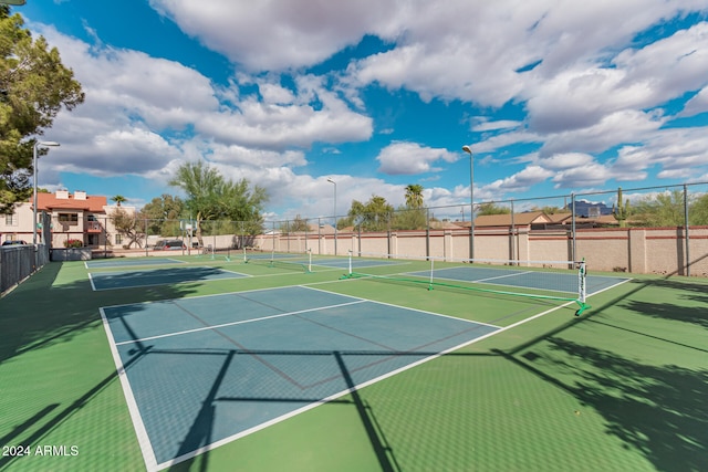 view of tennis court