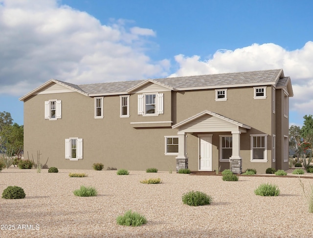 view of front of property with stucco siding