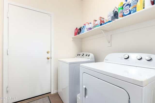 laundry area featuring laundry area and washer and dryer