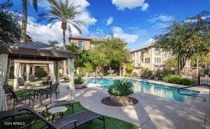 view of pool with a patio