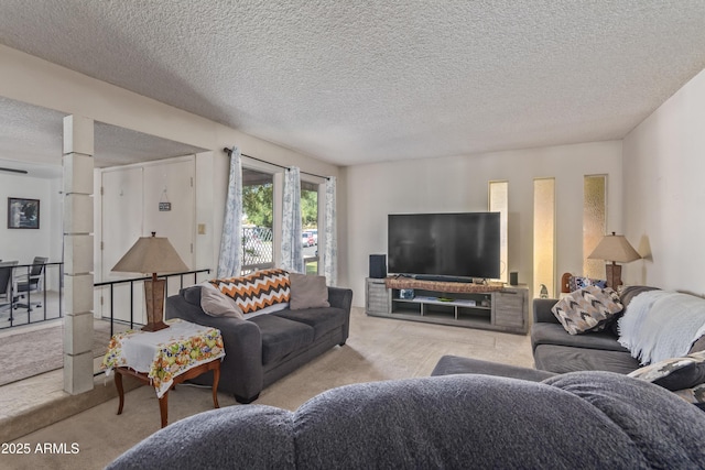 8540 N 43rd Dr, Glendale, AZ 85302 - living room with carpet and a textured ceiling
