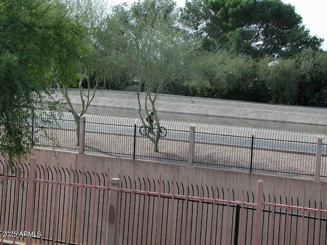 exterior space with fence