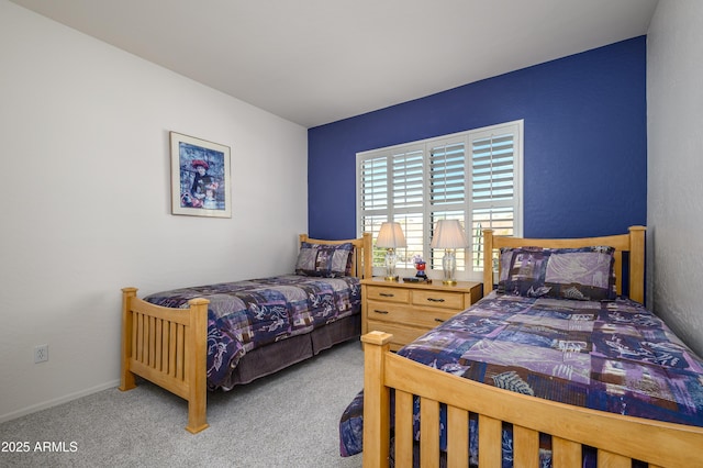 bedroom with carpet floors