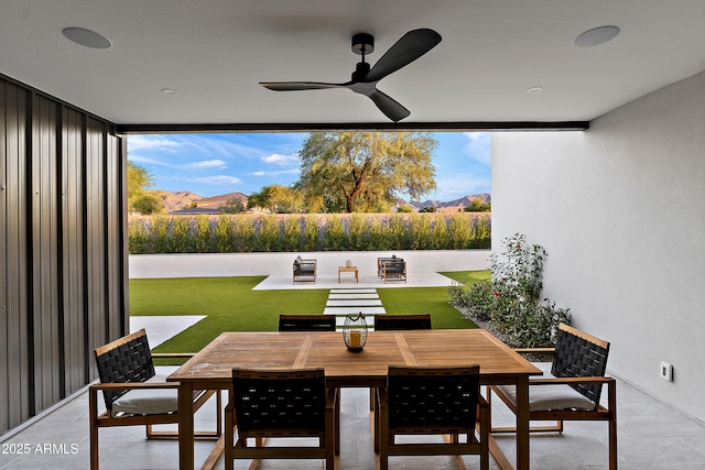 1013 W Ardmore Rd, Phoenix, AZ 85041 - view of patio featuring ceiling fan