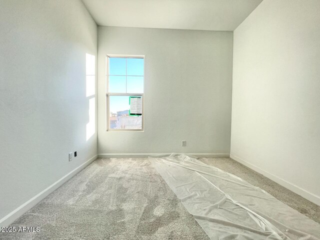 view of carpeted empty room