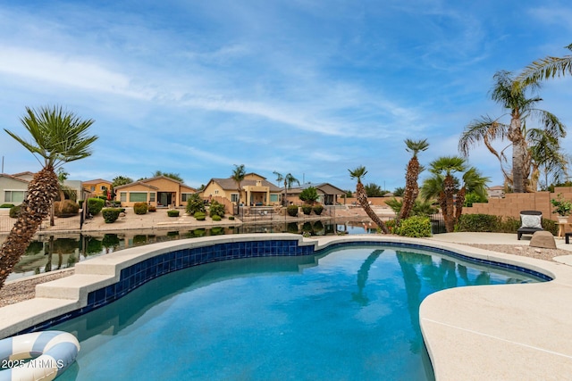 896 E Indian Wells Pl, Chandler, AZ 85249 - swimming pool featuring a residential view