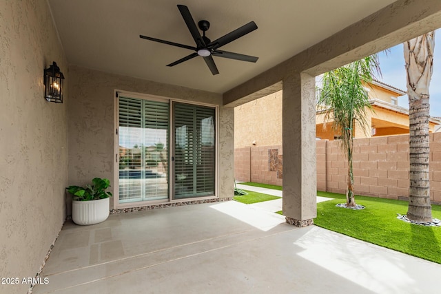 896 E Indian Wells Pl, Chandler, AZ 85249 - view of patio featuring ceiling fan