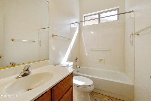 4540 E Mia Ln, Gilbert, AZ 85298 - full bath with shower / washtub combination, vanity, tile patterned flooring, and toilet