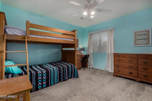 3065 E Harvard Ave, Gilbert, AZ 85234 - bedroom with carpet flooring and a ceiling fan