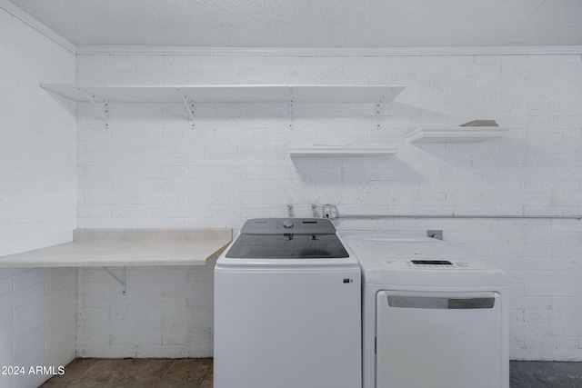 washroom with independent washer and dryer