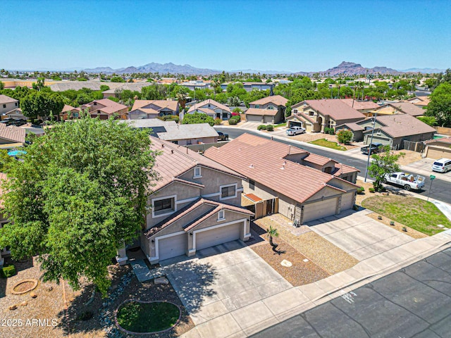 5744 E Jacaranda St, Mesa, AZ 85205 - aerial perspective of suburban area featuring a mountain backdrop