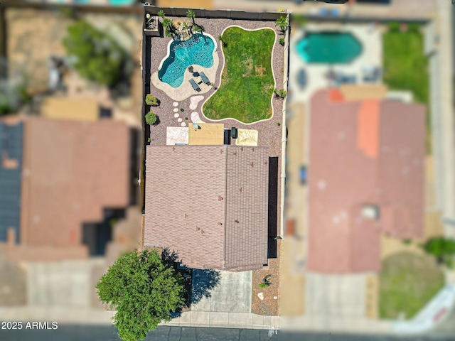 5744 E Jacaranda St, Mesa, AZ 85205 - drone / aerial view of a pool