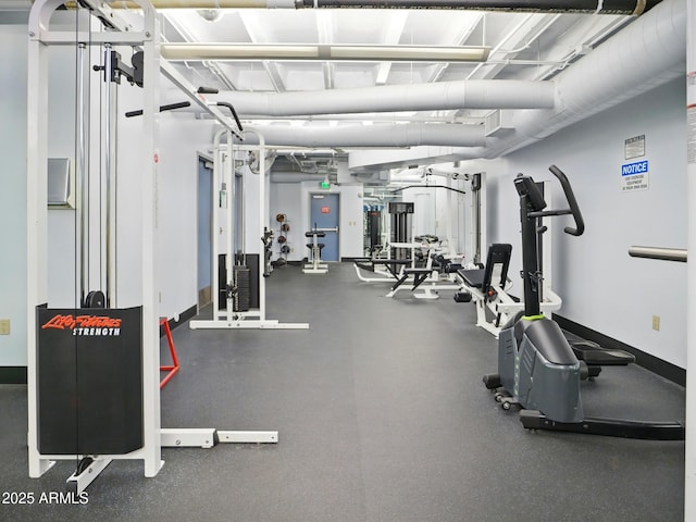 114 W Adams St Unit 505, Phoenix, AZ 85003 - workout area featuring baseboards
