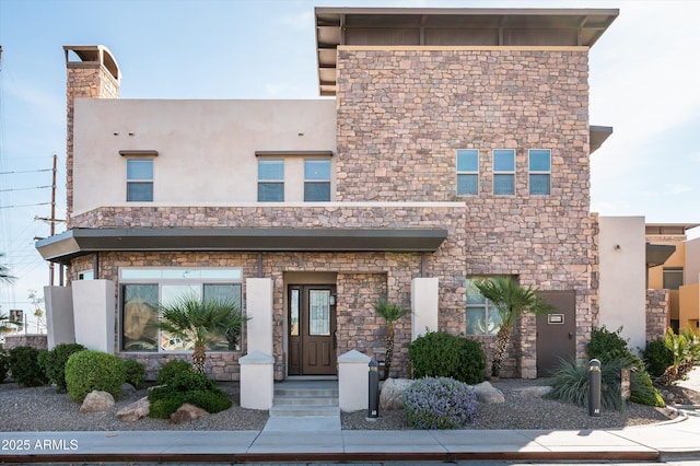 view of front of property with stucco siding