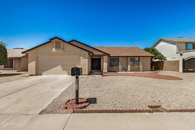 6602 W Ironwood Dr, Glendale, AZ 85302 - ranch-style house with a garage and concrete driveway