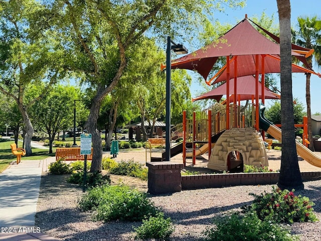 view of play area