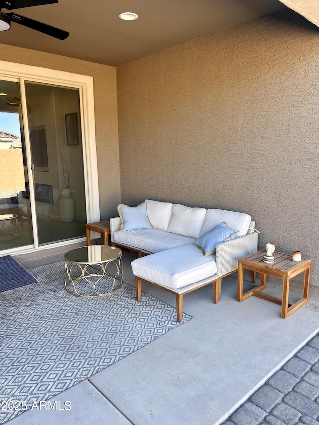 11074 W Tonto St, Avondale, AZ 85323 - view of patio / terrace with a ceiling fan