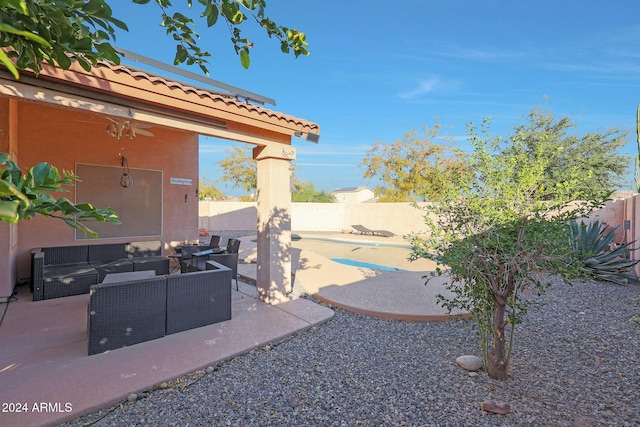 view of patio / terrace with outdoor lounge area