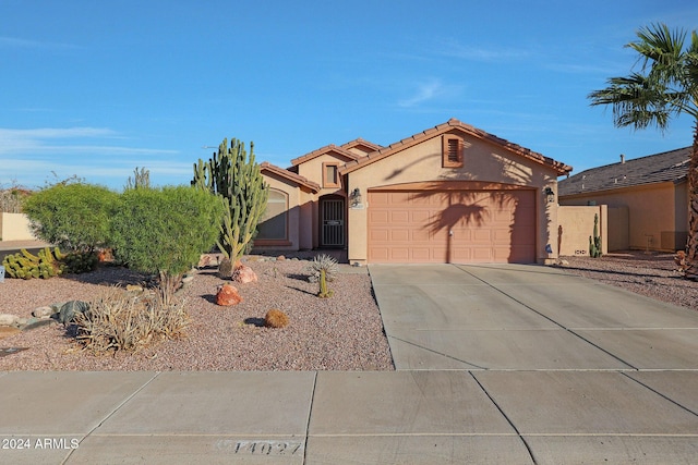 view of front of house featuring a garage