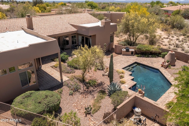 23760 N 80th Way, Scottsdale, AZ 85255 - view from above of property with a pool