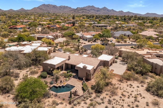 23760 N 80th Way, Scottsdale, AZ 85255 - aerial perspective of suburban area featuring mountains
