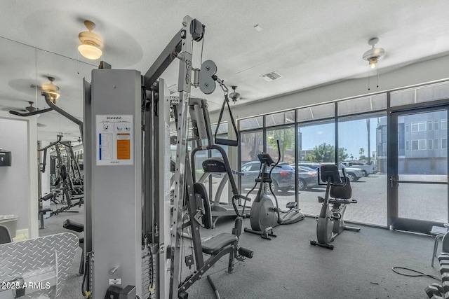 3633 N 3rd Ave Unit 2031, Phoenix, AZ 85013 - exercise room featuring ceiling fan