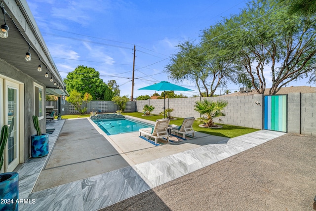 view of pool with a patio area