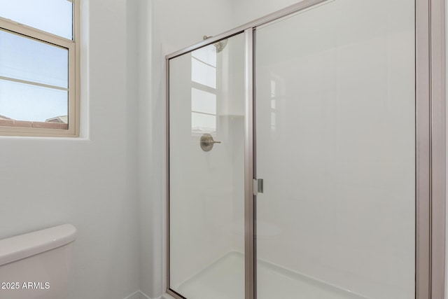 21640 E Roundup Way, Queen Creek, AZ 85142 - bathroom with toilet and a shower stall