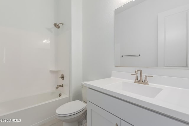 21640 E Roundup Way, Queen Creek, AZ 85142 - bathroom with vanity, toilet, and tub / shower combination