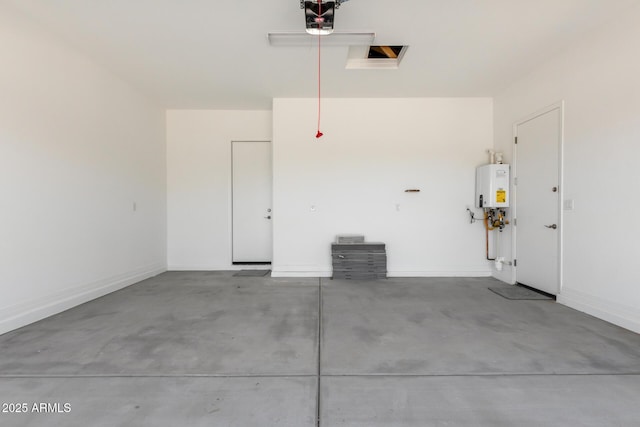 21640 E Roundup Way, Queen Creek, AZ 85142 - garage featuring tankless water heater and a garage door opener