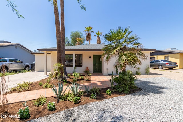 view of ranch-style home