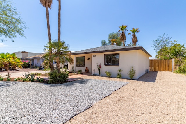 view of ranch-style home