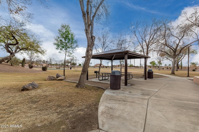 view of home's community with a gazebo