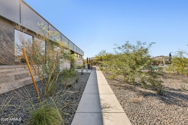 exterior space with fence