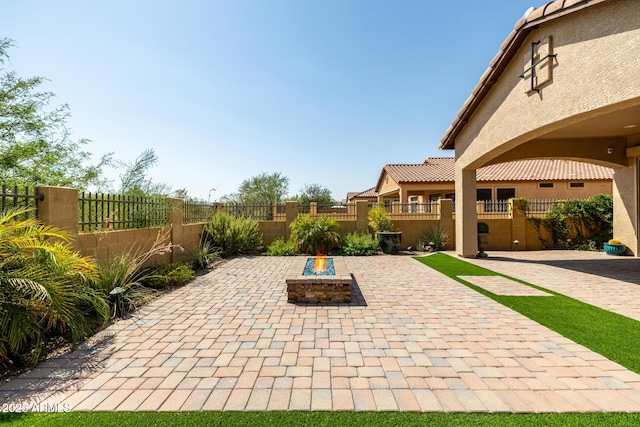 1822 N Waverly, Mesa, AZ 85207 - view of patio / terrace featuring an outdoor fire pit