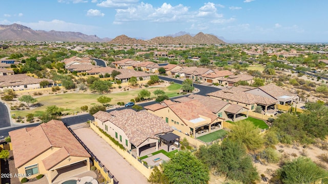 1822 N Waverly, Mesa, AZ 85207 - aerial view of residential area with mountains