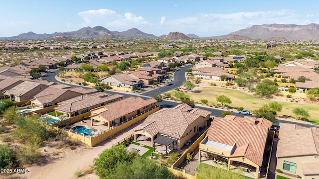 1822 N Waverly, Mesa, AZ 85207 - aerial perspective of suburban area with a mountainous background