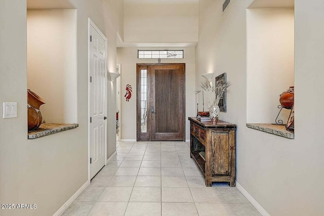 27892 N 108th Way, Scottsdale, AZ 85262 - entrance foyer with light tile patterned floors and baseboards