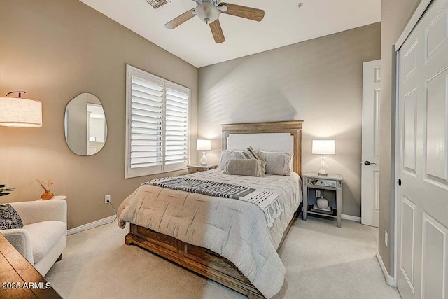 27892 N 108th Way, Scottsdale, AZ 85262 - carpeted bedroom featuring baseboards and a ceiling fan