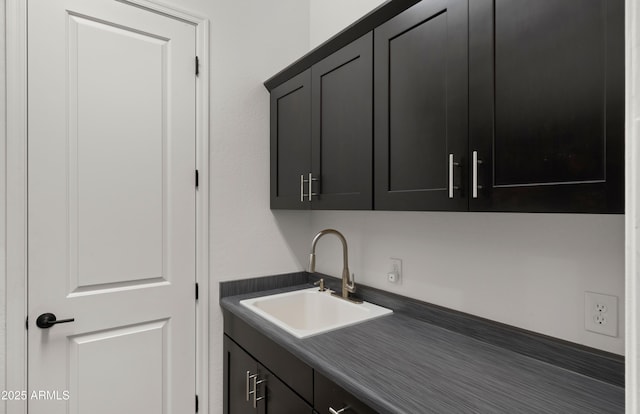 laundry room with sink