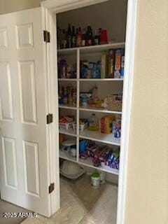 view of pantry