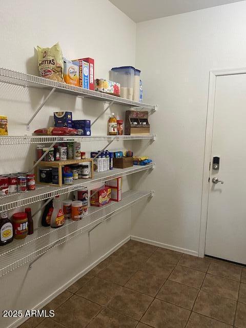 view of pantry