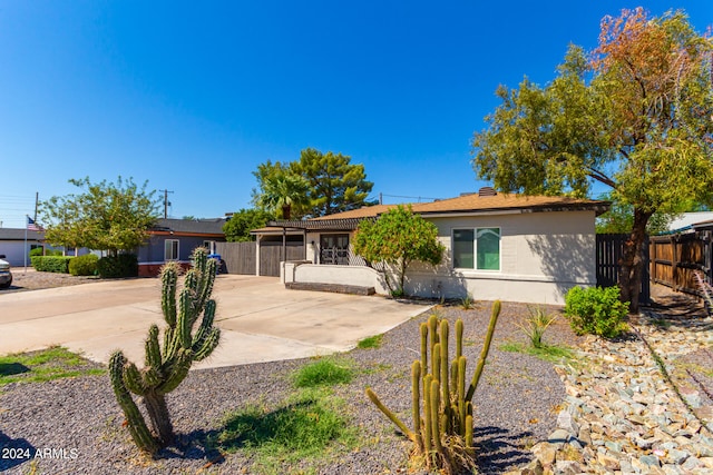 view of ranch-style home