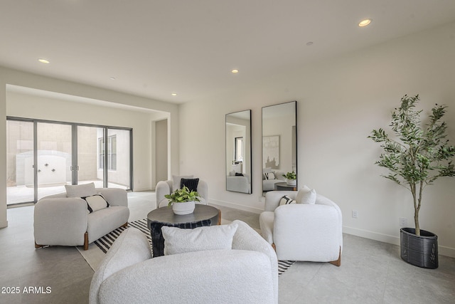 12326 E Black Rock Rd, Scottsdale, AZ 85255 - living area featuring recessed lighting and baseboards