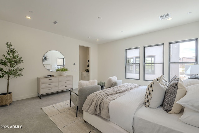 12326 E Black Rock Rd, Scottsdale, AZ 85255 - bedroom with visible vents, baseboards, and recessed lighting