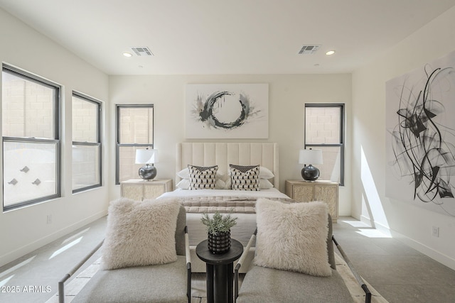 12326 E Black Rock Rd, Scottsdale, AZ 85255 - bedroom featuring recessed lighting, visible vents, and baseboards