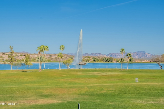 16336 E Ridgeline Dr, Fountain Hills, AZ 85268 - view of community featuring golf course view, a lawn, and a water and mountain view