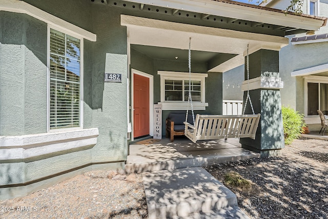 1482 S Banning St, Gilbert, AZ 85296 - property entrance featuring stucco siding and a porch
