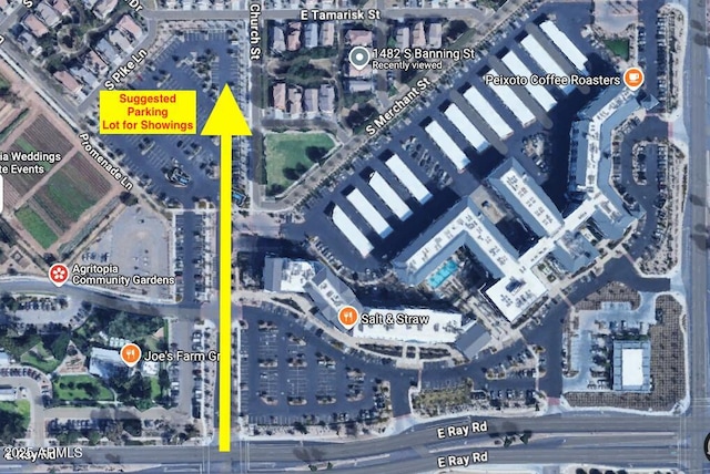 1482 S Banning St, Gilbert, AZ 85296 - aerial overview of property's location