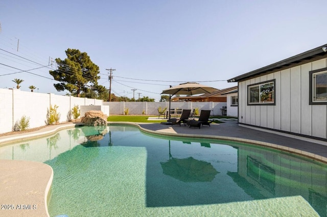 view of pool with a patio